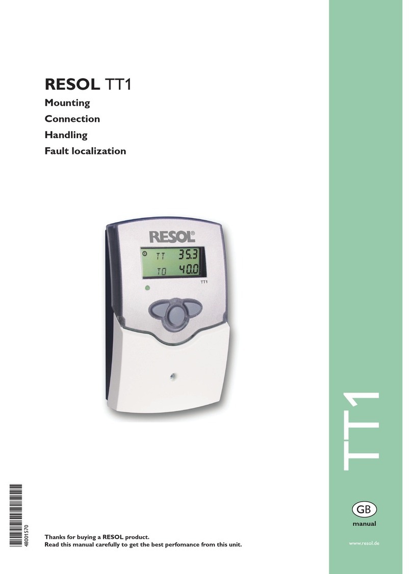 Resol TT1 User manual