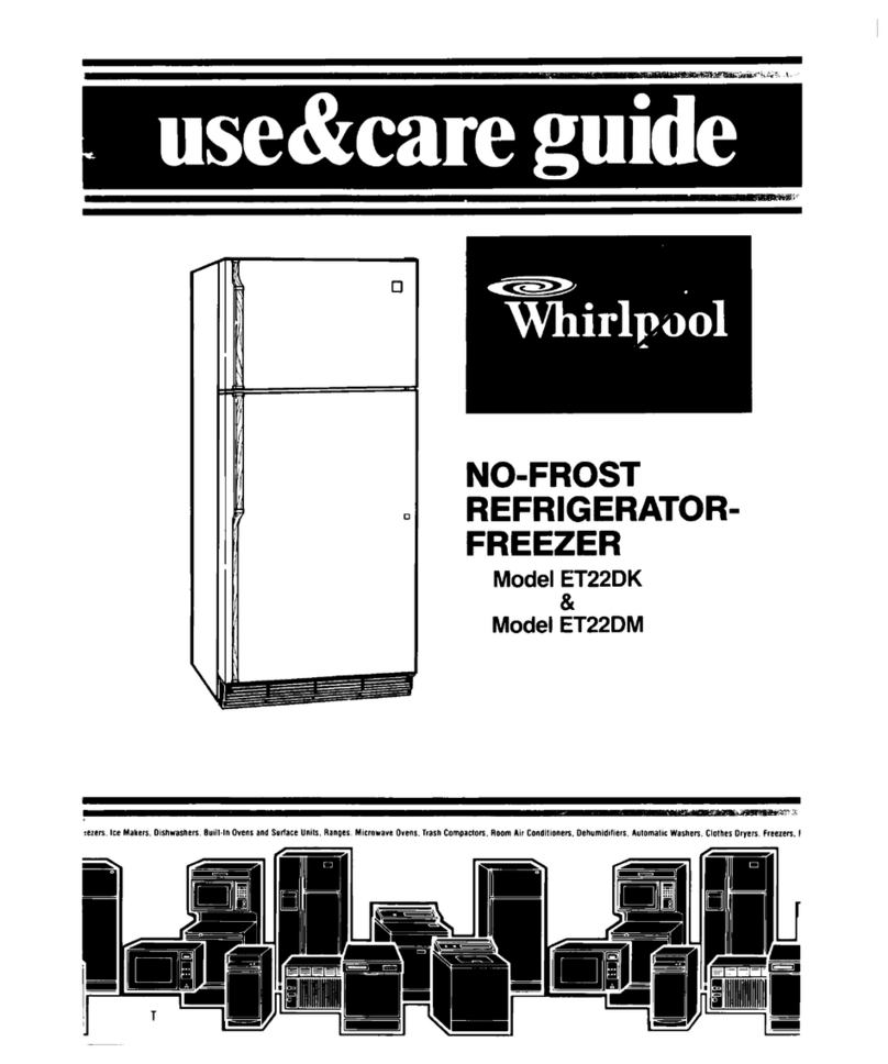 Whirlpool ET22DK Use & care guide