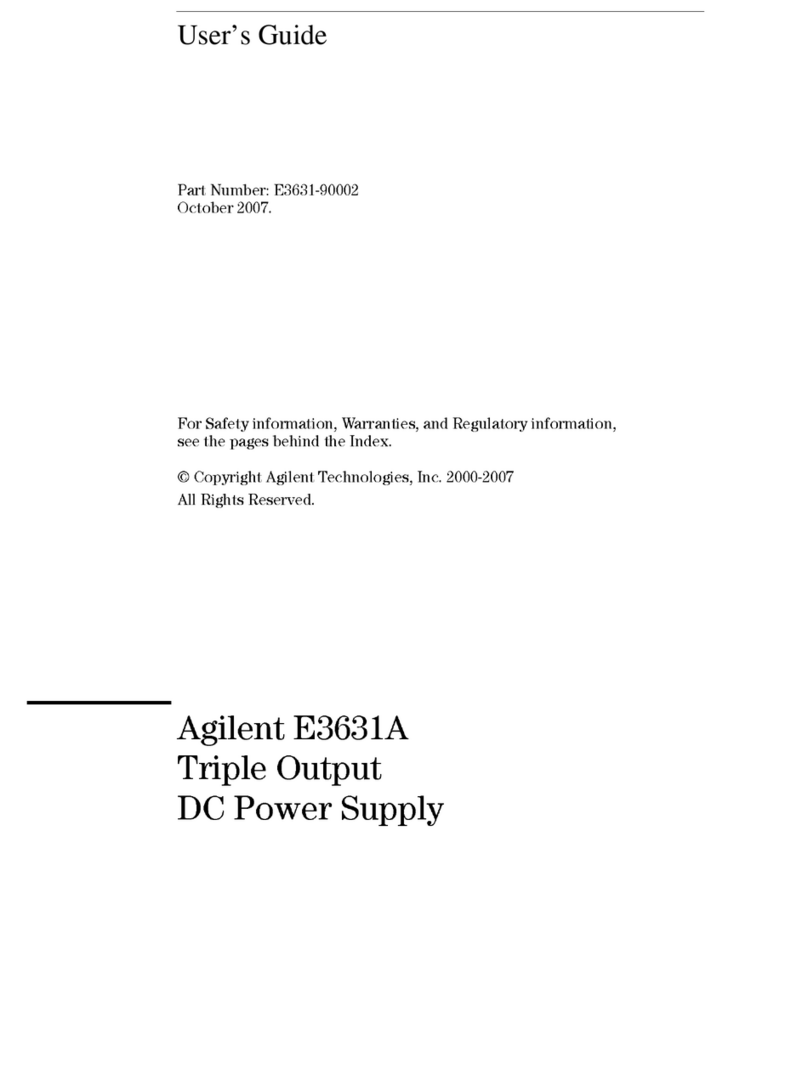 Agilent Technologies E3631A user guide
