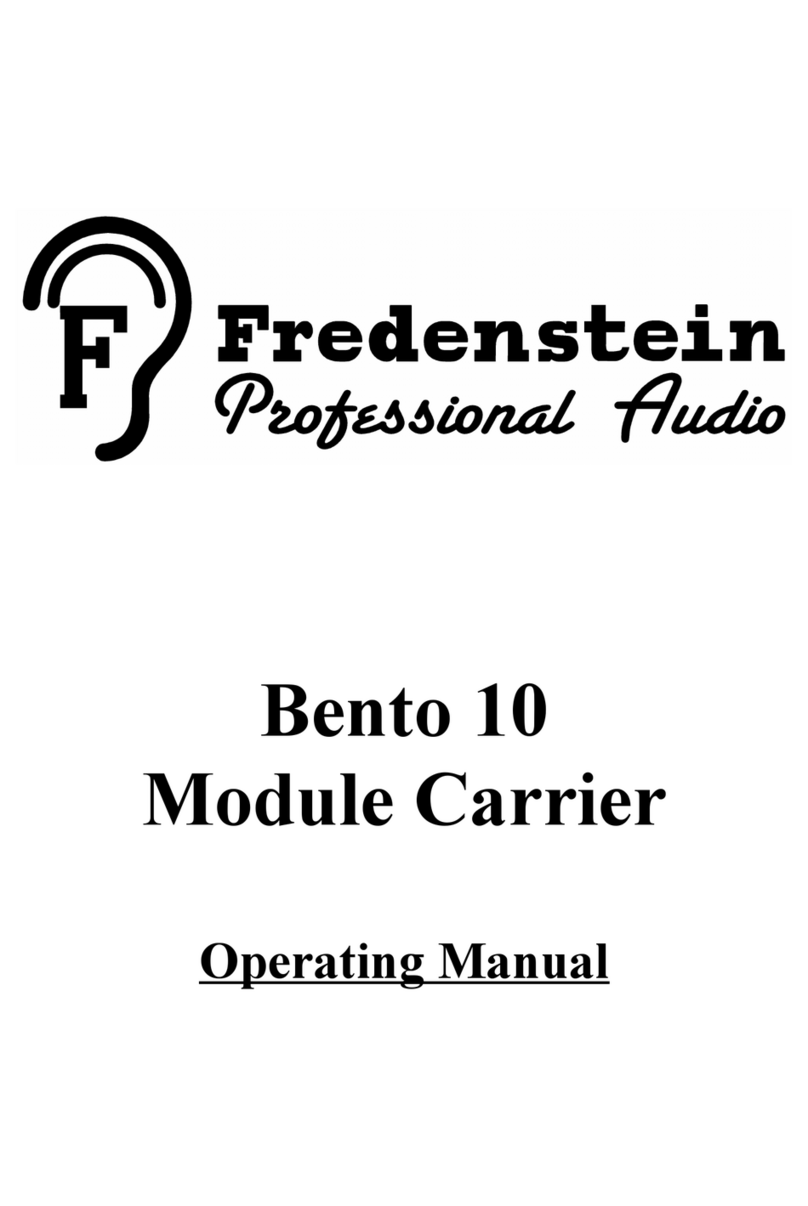 Fredenstein Bento 10 operating manual