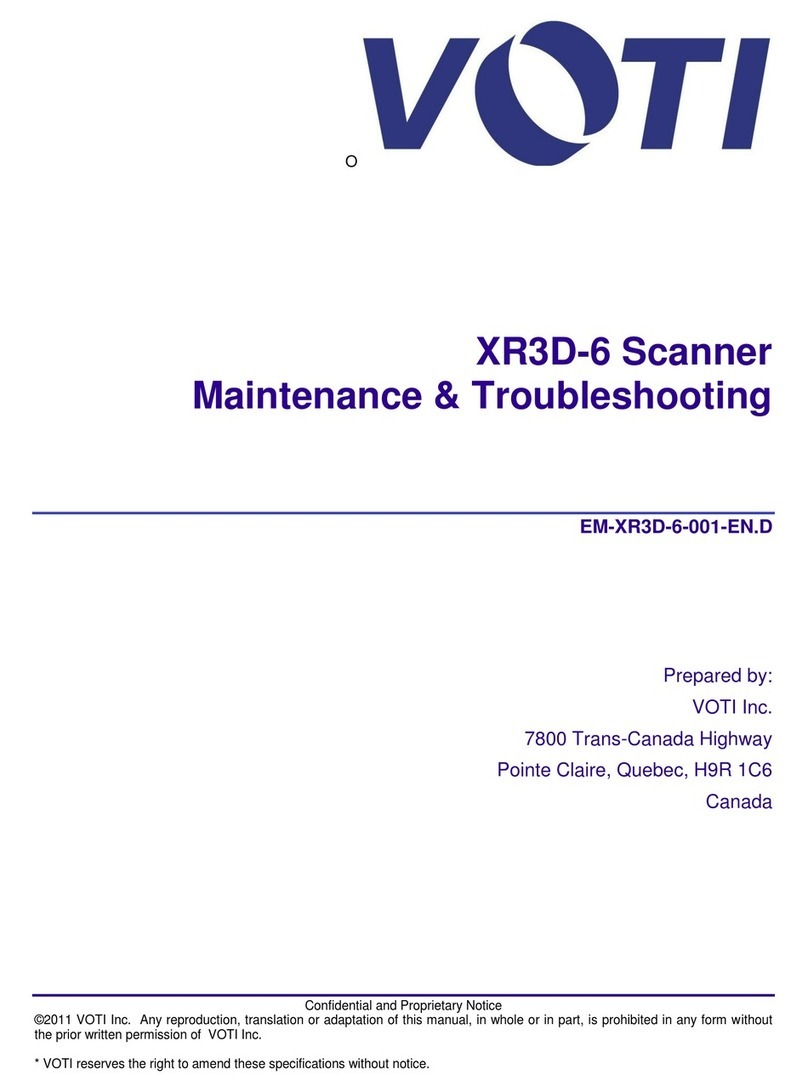 VOTI XR3D-6 Maintenance & troubleshooting