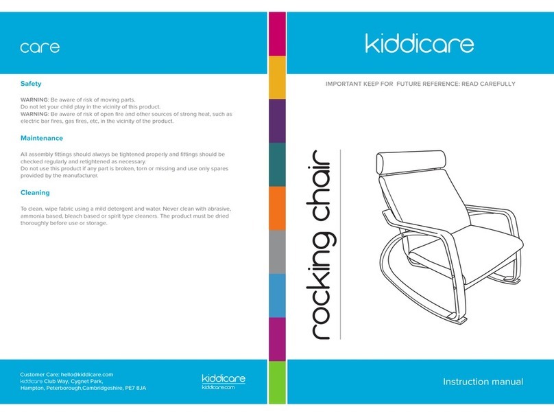 Kiddicare Rocking Chair User manual Kiddicare Rocking Chair User manual
