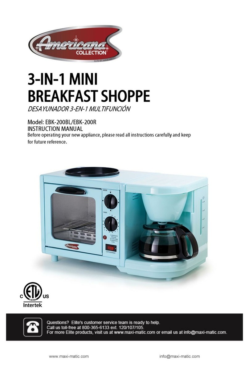 Maxi-matic EBK-200BL User manual