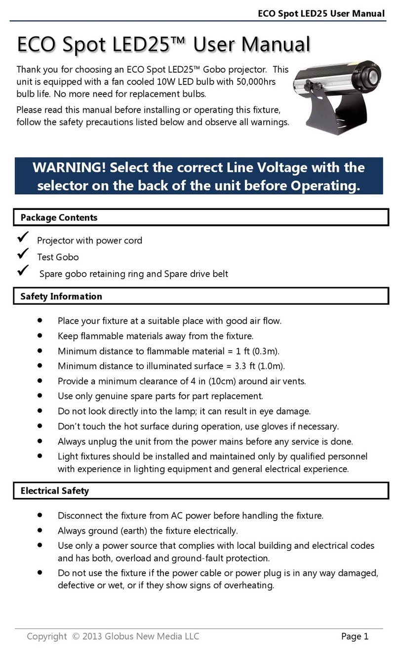 Gobosource ECO Spot LED25 user manual