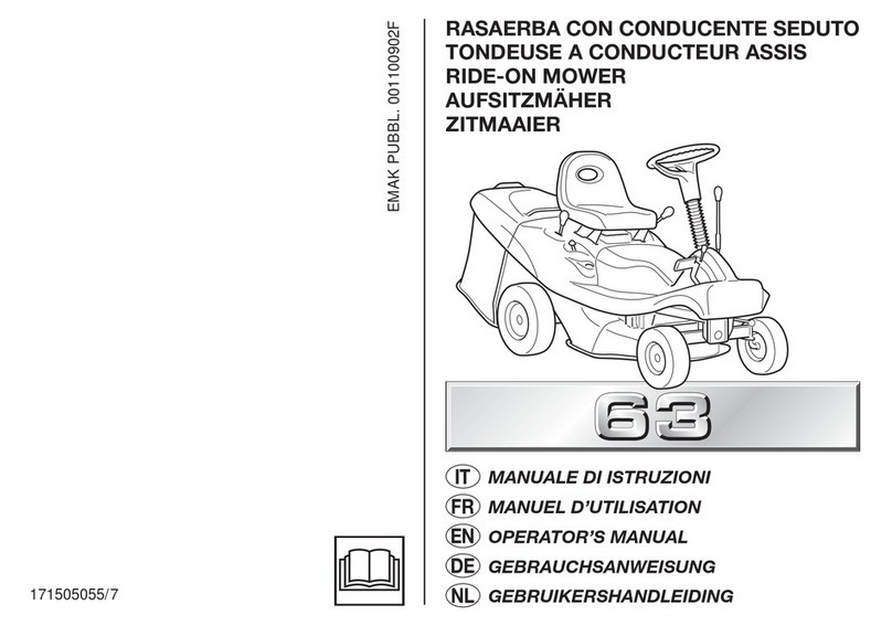 Efco 63 Operator's manual