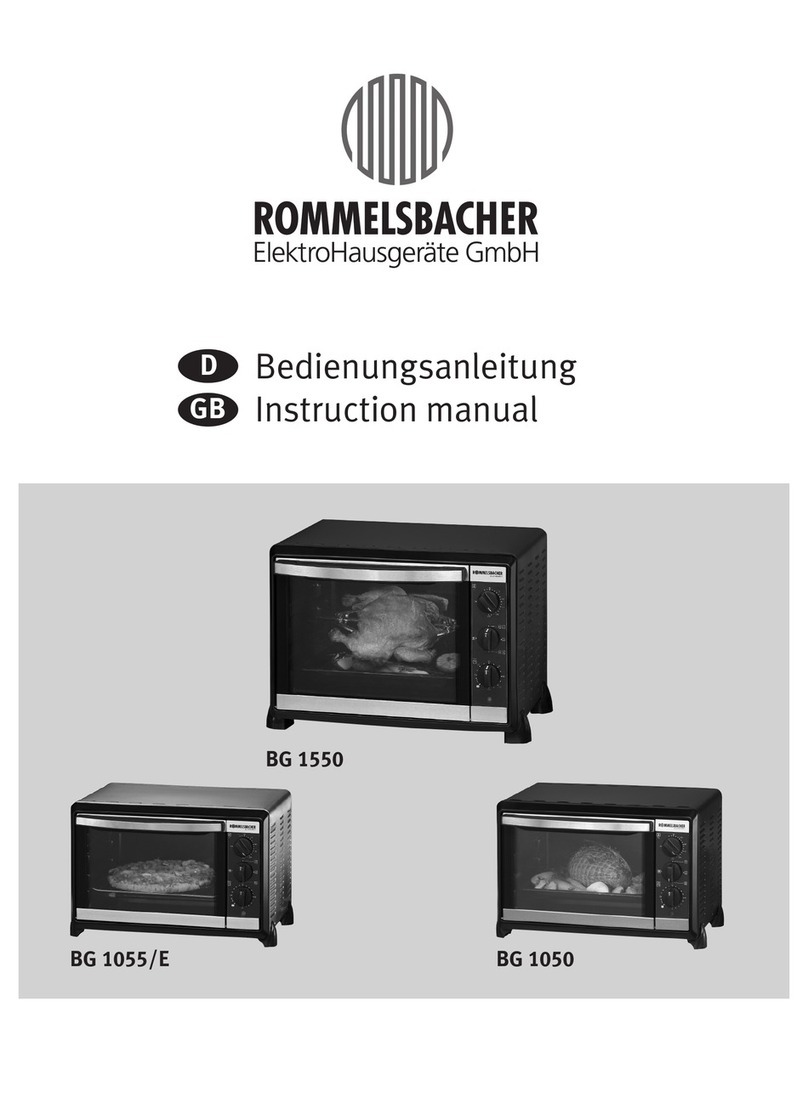 Rommelsbacher BG 1050 instruction manual
