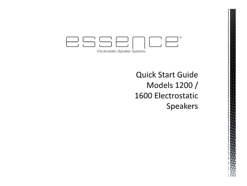 Essence 1200 User manual