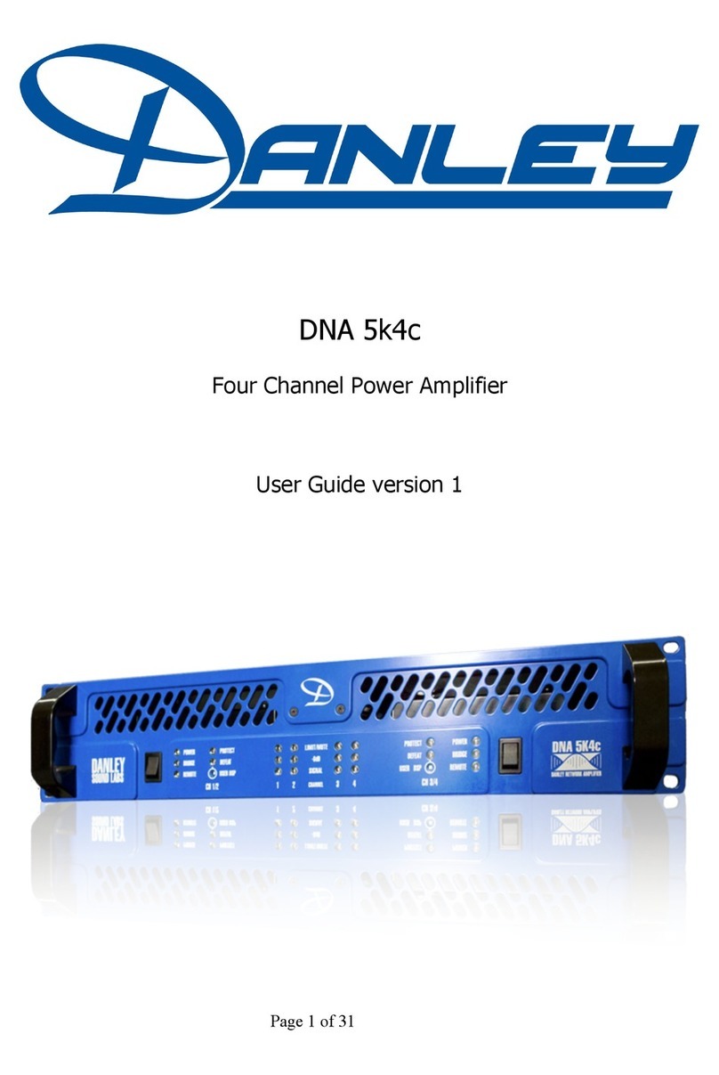 Danley DNA 5k4c User manual