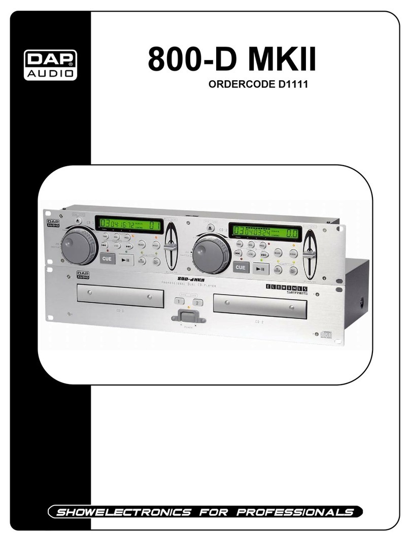 DAPAudio 800-D MKII User manual DAPAudio 800-D MKII User manual