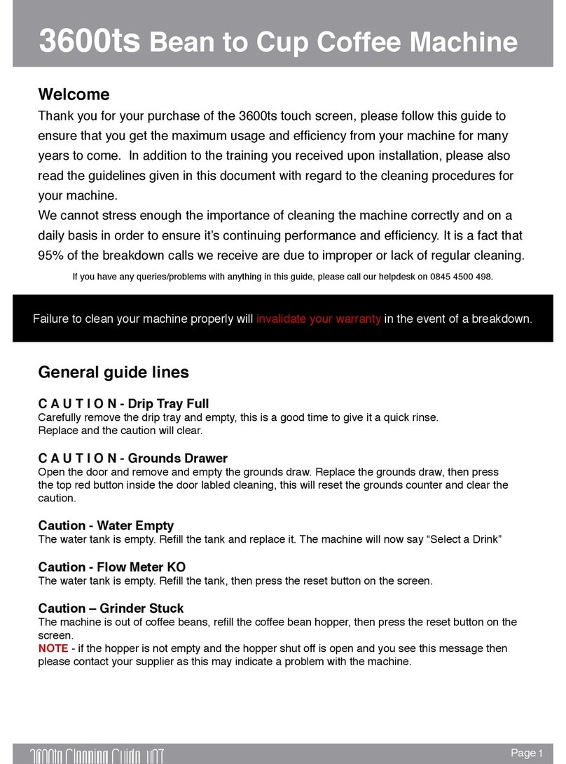 Caffe Society HLF 3600TS User manual