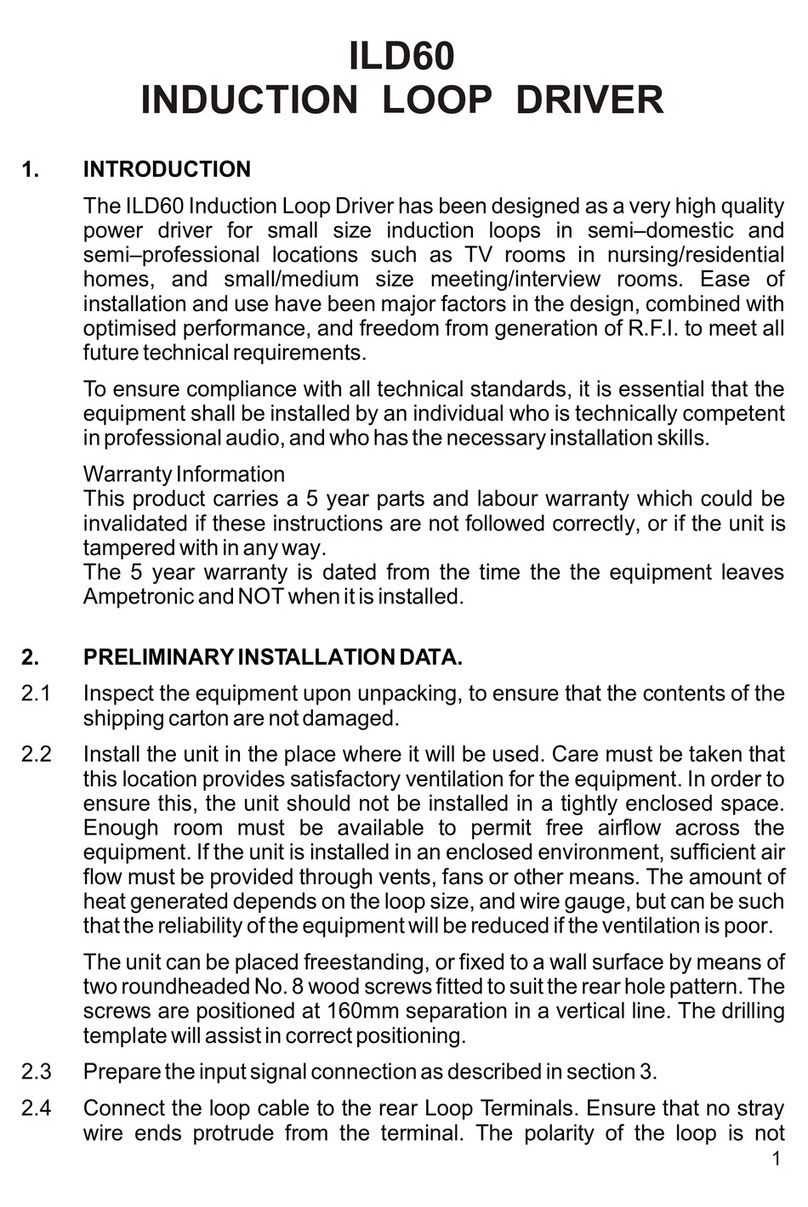 Ampetronic ILD60 User manual
