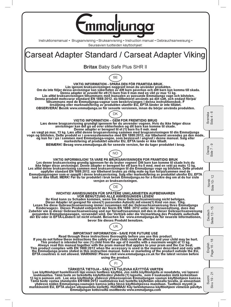Emmaljunge Standard instruction manual