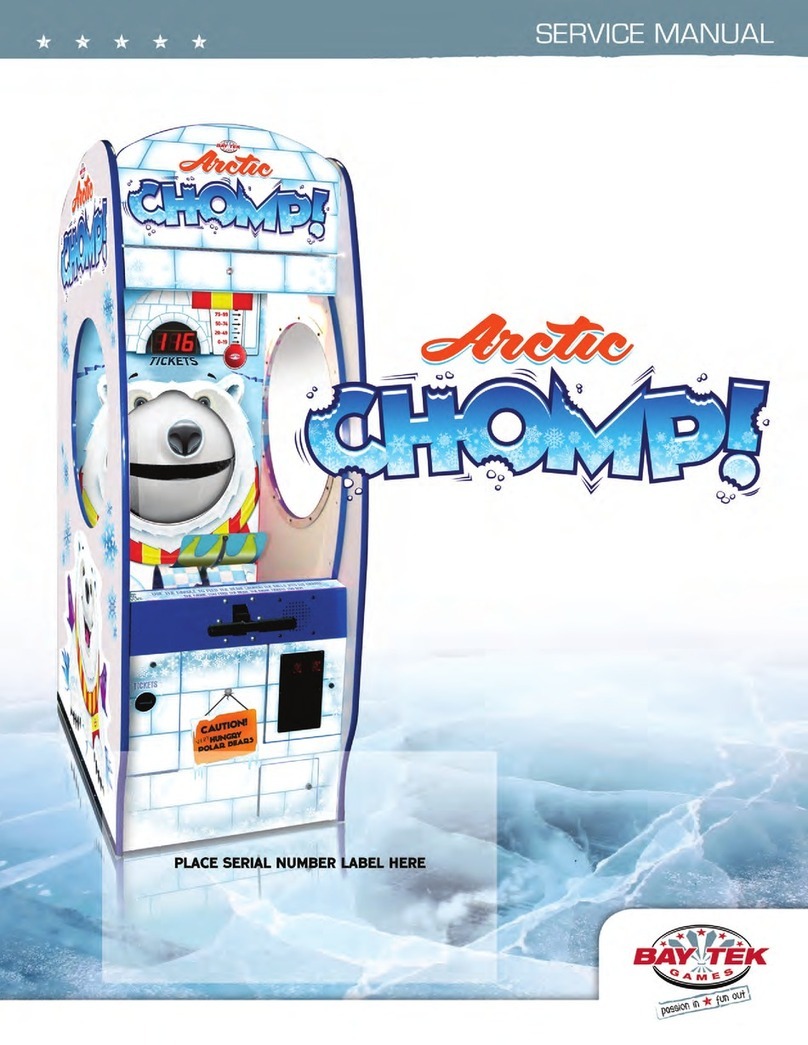 Bay Tek Games Arctic Chomp User manual