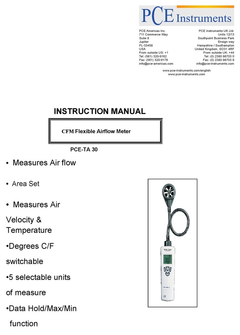 PCE Instruments PCE-TA 30 User manual PCE Instruments PCE-TA 30 User manual