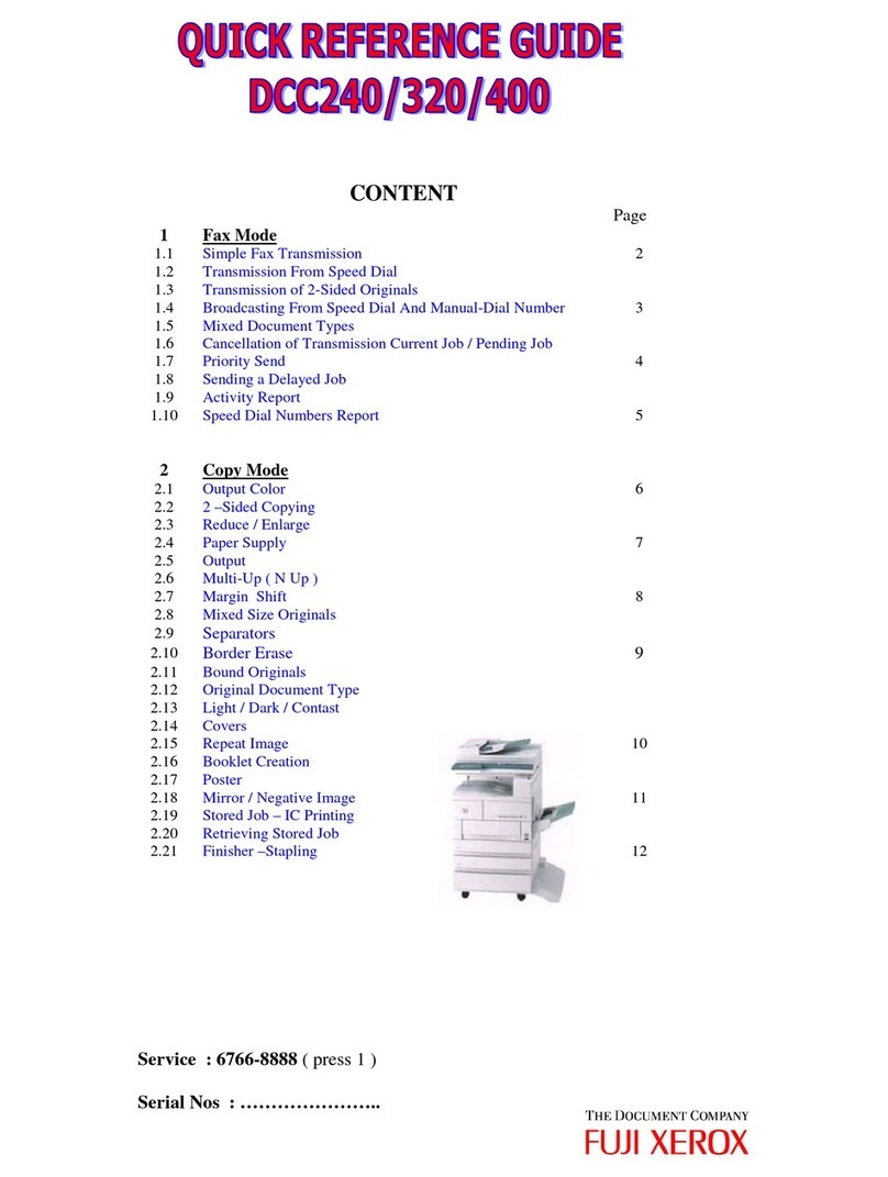 Fuji Xerox DCC 240 User manual