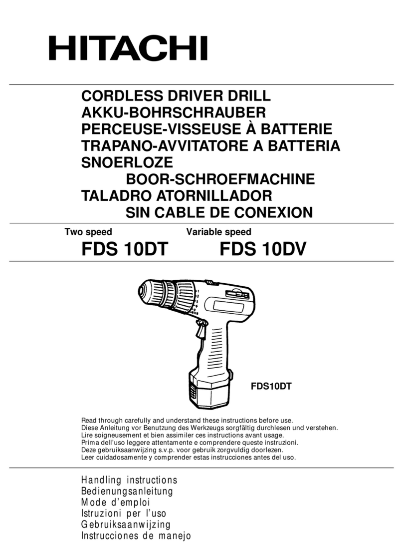 Hitachi FDS10DT Handling instructions
