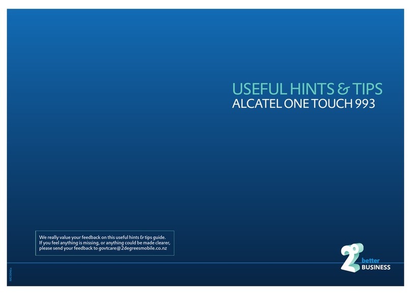 Alcatel ONE TOUCH 993 Assembly instructions