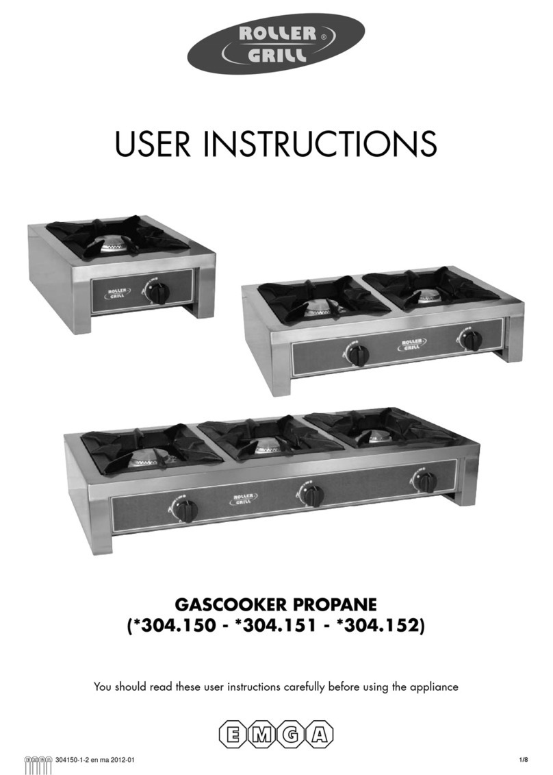 Roller Grill GAR 7 User instructions