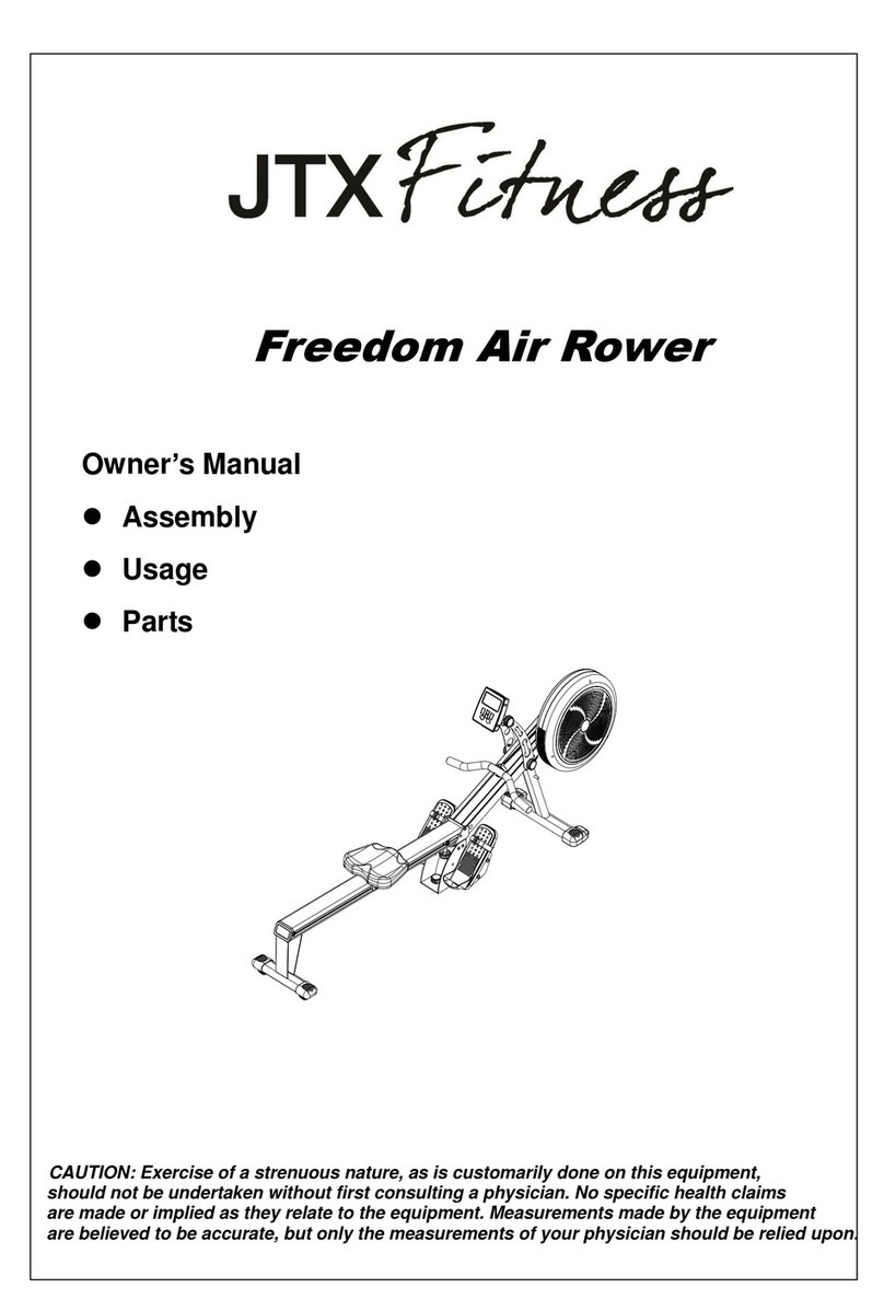 JTX Fitness Freedom Air Rower owner's manual