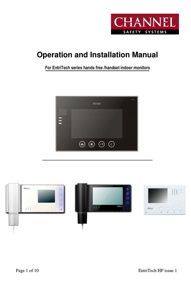 Channel Safety Systems EntriTech HF Operation and installation manual