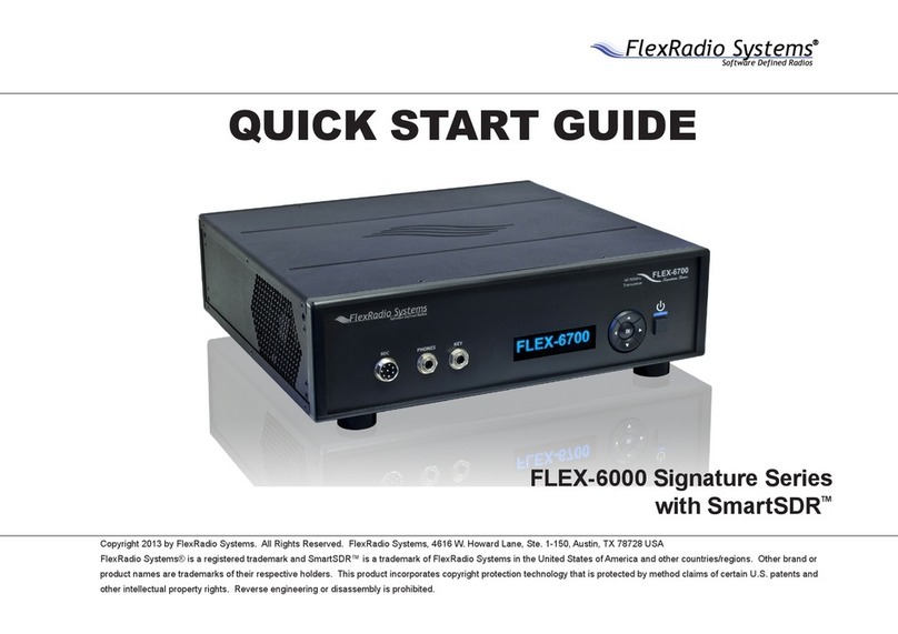 FlexRadio Systems FLEX-6000 Signature Series quick start guide