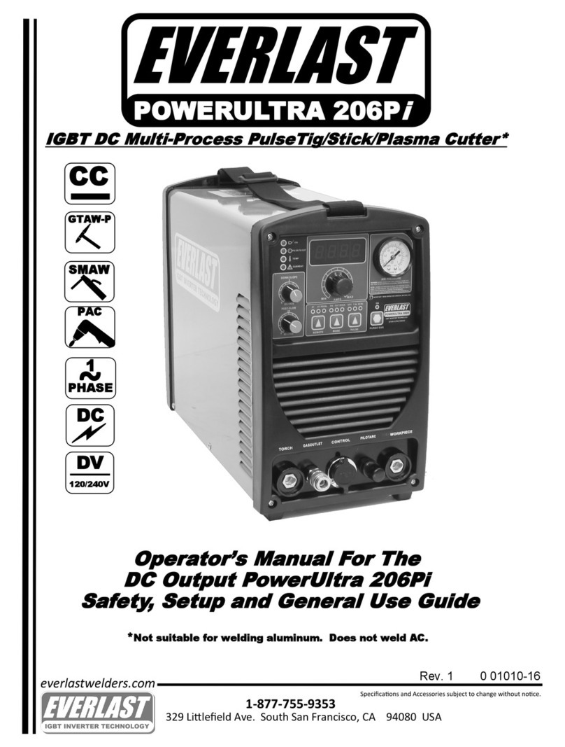 Everlast PowerUltra 206Pi Setup and user guide