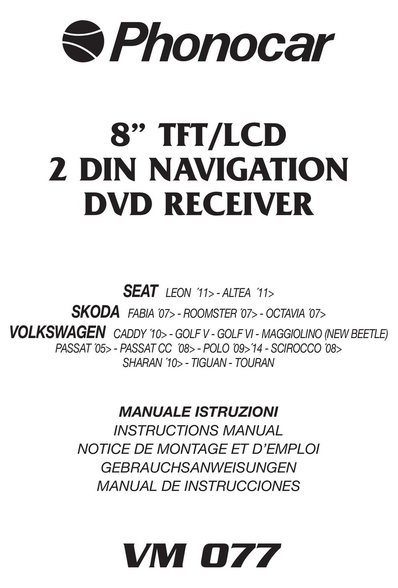 Phonocar VM 077 instruction manual