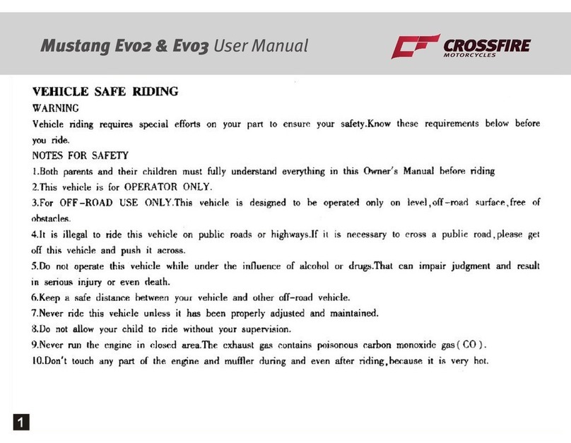 Crossfire Mustang Evo 2 User manual