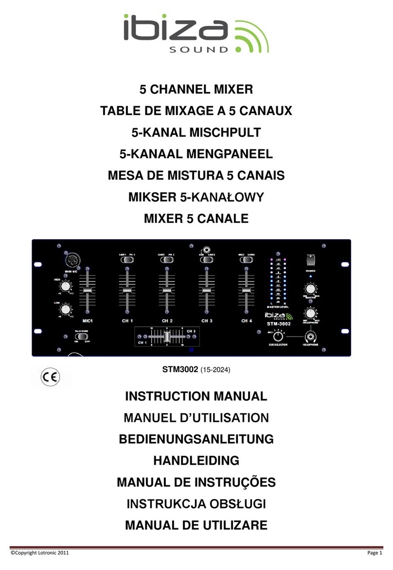 Ibiza sound STM3002 instruction manual