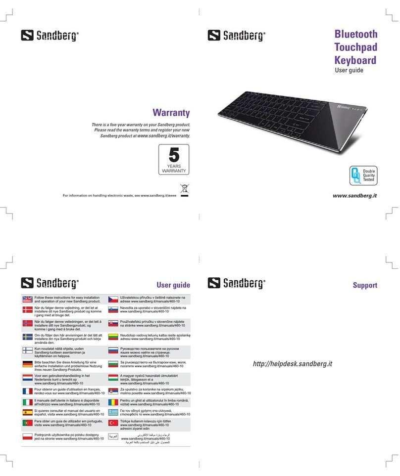 Sandberg 460-10 user guide