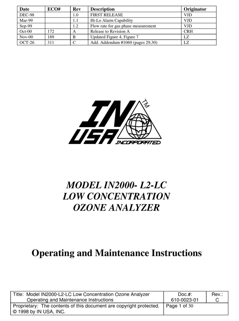 IN USA IN2000-L2-LC Operating and maintenance instructions