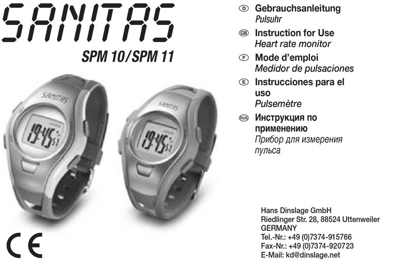 Sanitas SPM 10 Instructions for use