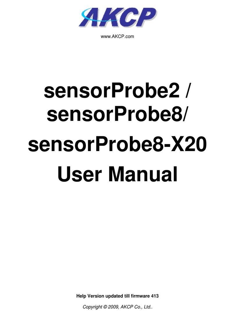 AKCP sensorProbe8 User manual AKCP sensorProbe8 User manual