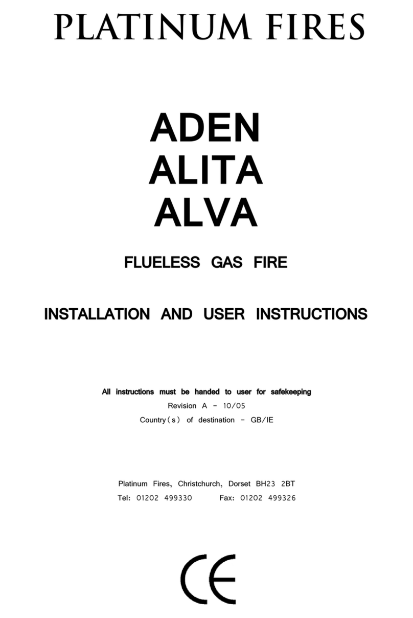 Platinum Fires ALITA Installation and user instructions Platinum Fires ALITA Installation and user instructions