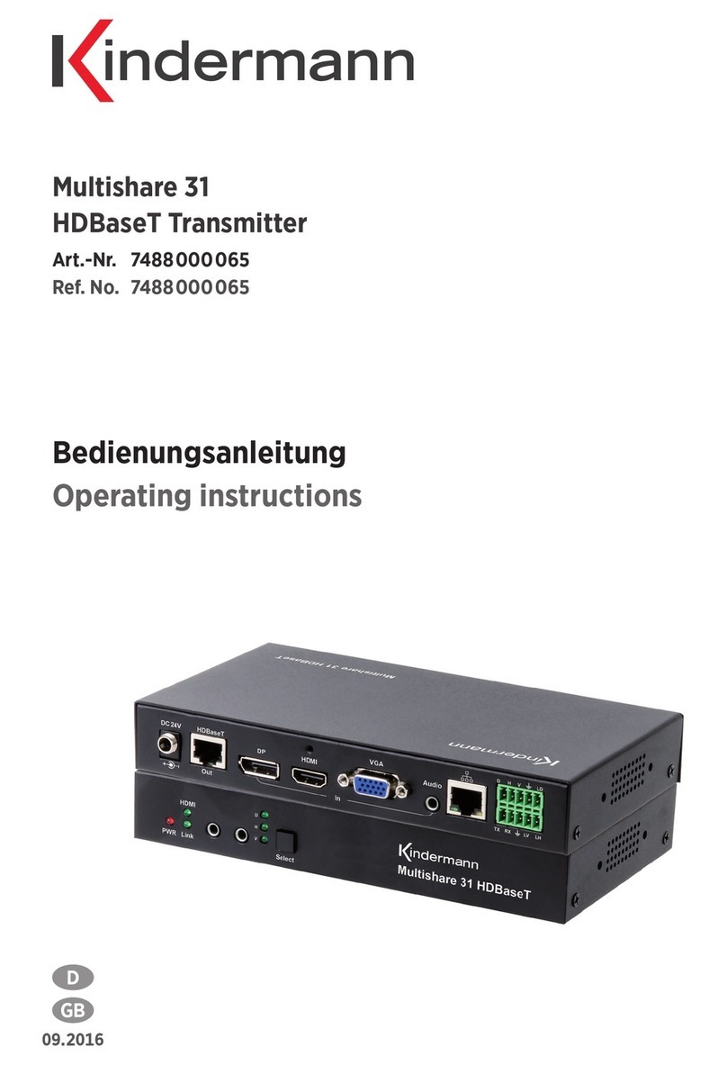 Kindermann Multishare 31 operating instructions