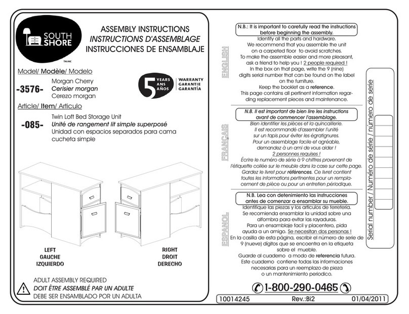 SouthShore 3576 User manual