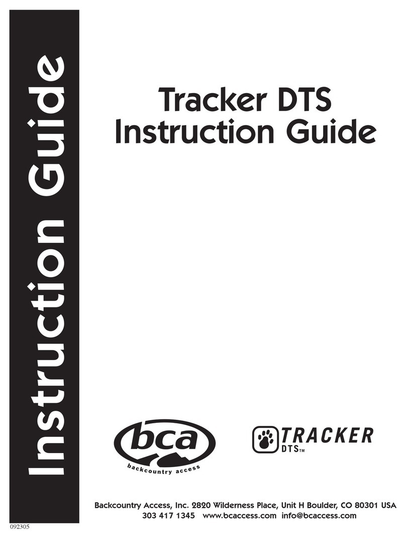 bca TRACKER DTS Instruction guide