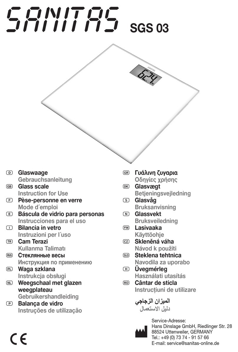 Sanitas SGS 03 User manual