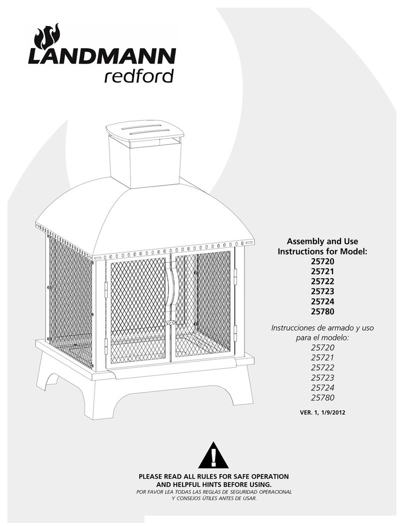 Landmann 25722 Quick setup guide Landmann 25722 Quick setup guide