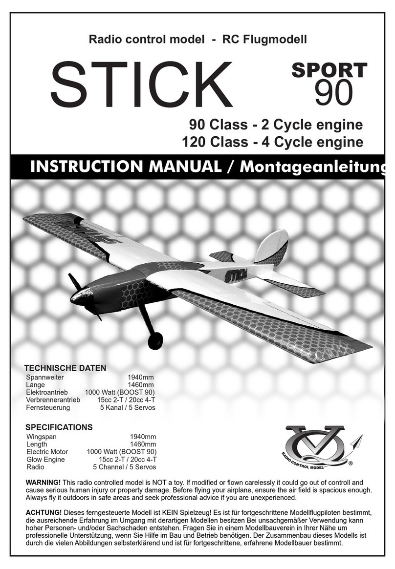 Radio control model Stick Sport 90 User manual
