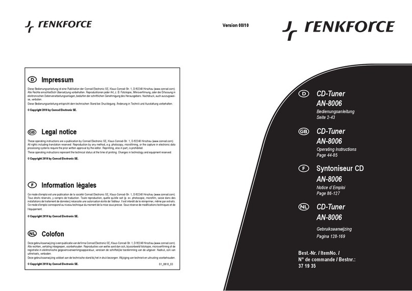 Renkforce AN-8006 operating instructions