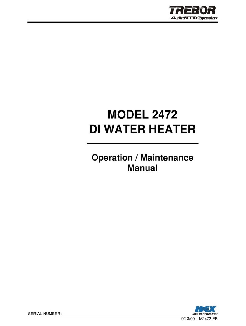 Trebor 2472 Operation & maintenance manual