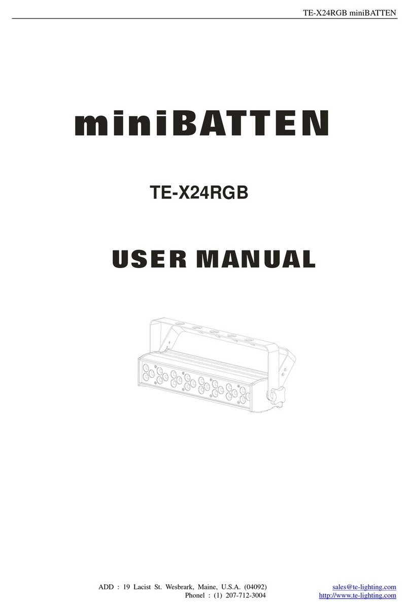 te-lighting TE-X24RGB user manual