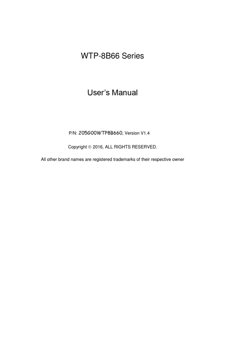 Wincomm WTP-8B66 Series User manual