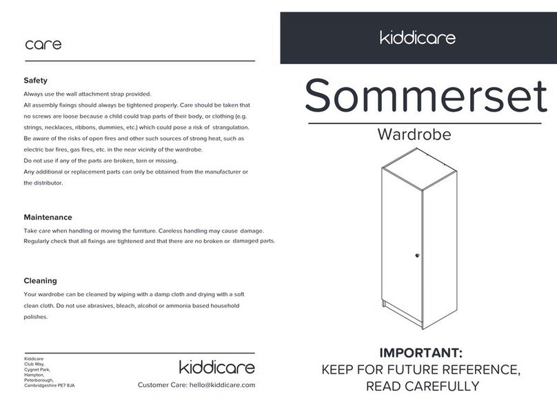 Kiddicare Sommerset User manual Kiddicare Sommerset User manual
