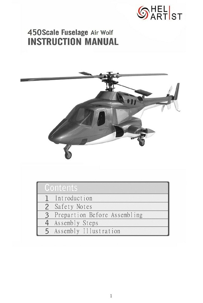HeliArtist 450 scale fuselage User manual