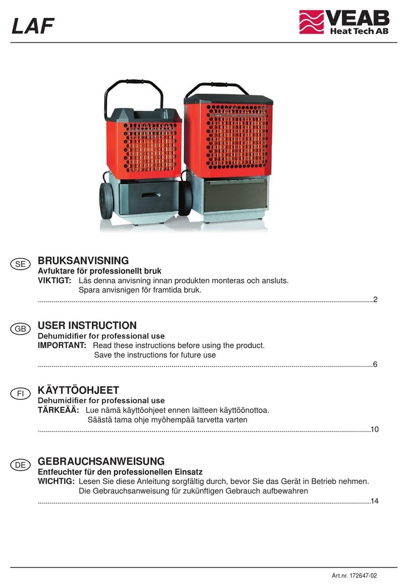 VEAB LAF 50S Installation instructions