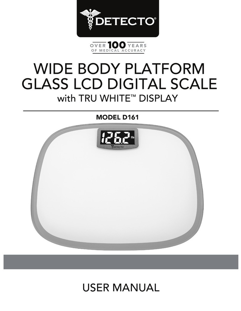 Detecto D161 User manual