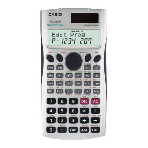 Casio fx-3650P II User manual Casio fx-3650P II User manual