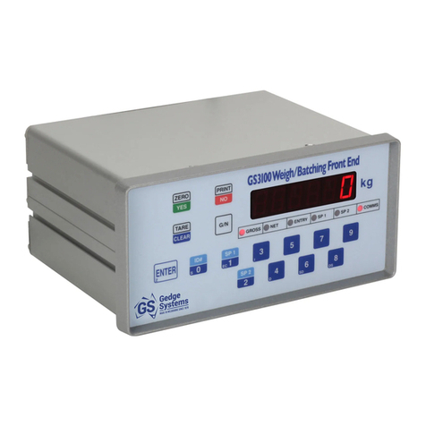 Gedge Systems GS3100 Operating & installation manual